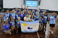 Câmara de Pontal do Paraná participa da abertura dos Jogos da Integração do Idoso