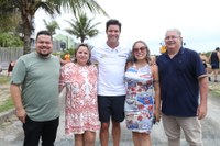 Câmara de Vereadores acompanha visita do secretário Guto Silva e anúncios de investimentos em Pontal do Paraná