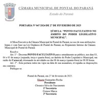 PONTO FACULTATIVO FERIADO DE CARNAVAL